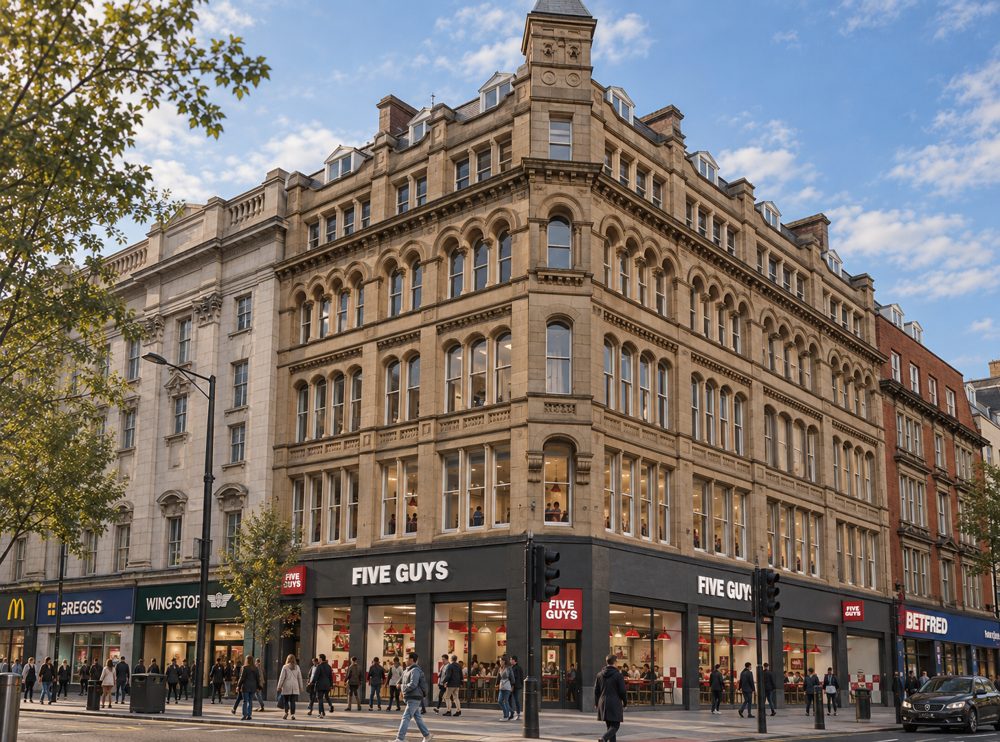 Completed development in Piccadilly, Manchester